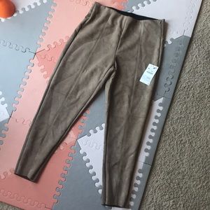 ZARA BASICS | Tan Suede Pants